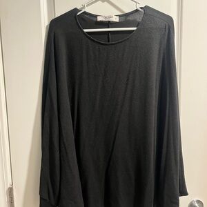 Three Bird Nest Black Short Sleeved Dolman Top